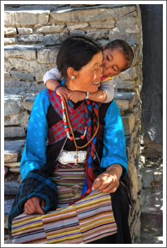 Tibetan Mother and Child